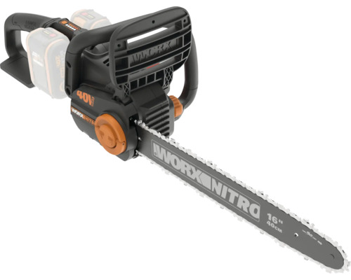 Worx Nitro Akku Kettensäge 40 Volt mit 40 Zentimeter Schwertlänge für Gartenarbeiten