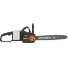 Tronçonneuse sans fil Worx Nitro 40 volts avec guide de 40 centimètres pour les travaux de jardinage