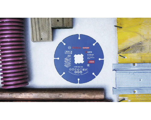 Disque à tronçonner Bosch Expert Multi Material avec fixation X-LOCK, diamètre 125 millimètres, adapté à divers matériaux