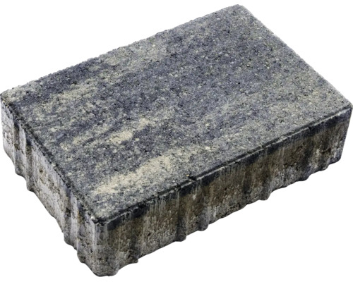 Pavé rectangulaire en béton avec une surface structurée pour le pavage de jardin.