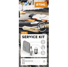 Kit d entretien Stihl numéro 24 avec filtre à air, bougie et filtre à carburant pour divers appareils Stihl comme les débroussailleuses.