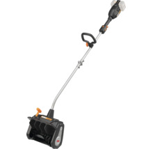 Akku Schneefräse Worx Nitro mit langem Stiel und verstellbarem Zusatzhandgriff für effizientes Schneeräumen