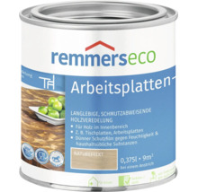 Boîte d huile pour plans de travail Remmers Eco pour la finition du bois en intérieur, incolore, mat, contenu 0,375 litres.