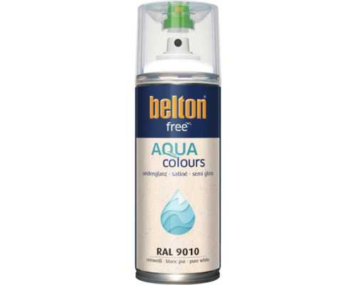 Belton Free Aqua Colours Sprühlack seidenglanz reinweiß RAL 9010