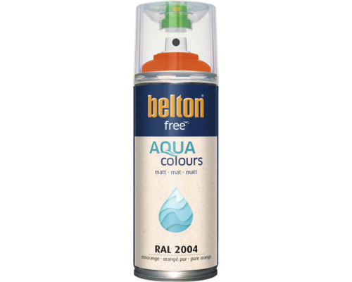 Belton Free Aqua Colours Lackspray in Reinorange matt RAL 2004