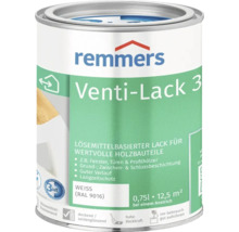 Remmers Venti Lack 3 en 1 blanc RAL 9016 laque solvantée pour bois pour fenêtres et portes, pot de 0,75 litre.