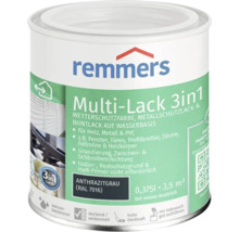 Remmers Multi Lack 3 in 1 Anthrazitgrau RAL 7016 0,375 Liter Wetterschutzfarbe für Holz Metall und PVC