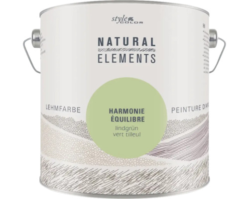 Pot de peinture à l argile Style Color Natural Elements nuance Harmonie vert tilleul