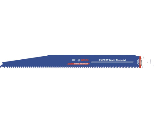 Lame de scie sabre Bosch Expert Multi Material avec technologie carbure, 300 millimètres de longueur