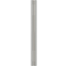 Un profilé à rainure métallique en aluminium avec une rainure centrale.
