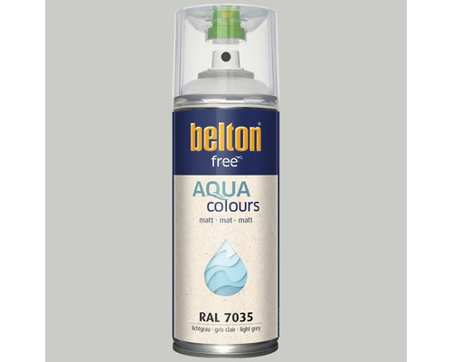 Belton free Aqua Colours Lackspray RAL 7035 lichtgrau matt