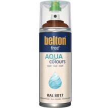 Belton Free Aqua Colours Sprühlack in Schokoladenbraun RAL 8017, matt, wasserbasierter Lack für Innen- und Außenanwendungen