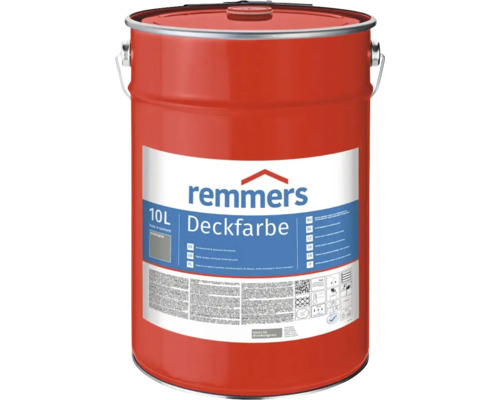 Peinture couvrante Remmers gris foncé bidon de 10 litres pour la protection du bois et les façades