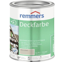 Peinture couvrante Remmers gris clair pot de 0,75 litre pour bois crepi maconnerie toles de zinc et fibrociment pour interieur et exterieur