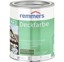 Peinture couvrante Remmers vert feuille 0,75 litre pour bois, crépi, maçonnerie, tôle de zinc et fibrociment, peinture à l eau intérieur extérieur