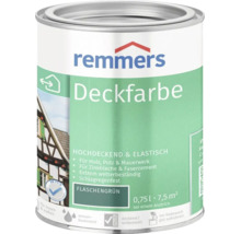Peinture couvrante Remmers vert bouteille boîte de 0,75 litre pour bois crépi maçonnerie et tôles de zinc pour intérieur et extérieur.