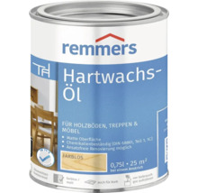 Boîte d huile dure cire Remmers pour parquets escaliers et meubles incolore mat 0,75 litre