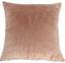 Coussin décoratif carré avec housse douce aspect velours