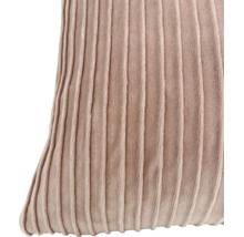 Coussin décoratif avec structure à rayures verticales en matériau doux pour salon ou chambre