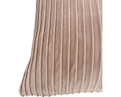 Coussin décoratif avec structure à rayures verticales en matériau doux pour salon ou chambre