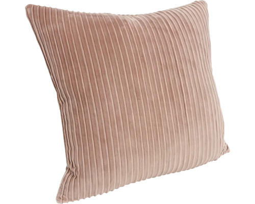 Coussin décoratif carré avec texture rainurée en tissu doux pour salon ou chambre