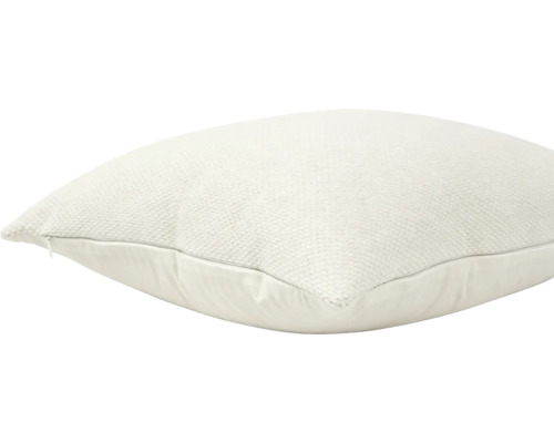 Coussin décoratif carré en textile avec surface texturée