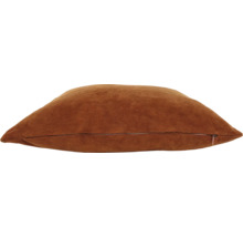 Coussin décoratif carré avec housse douce aspect daim