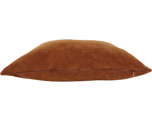 Coussin décoratif carré avec housse douce aspect daim