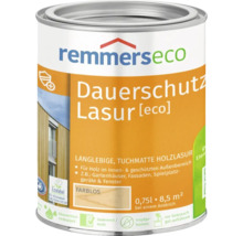 Boite de lasure de protection longue durée Remmers Eco incolore pour bois intérieur et extérieur 0,75 litre