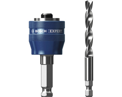 Bosch Expert Schnellwechselhalter für Bohrer mit Sechskantschaft und Metallbohrer