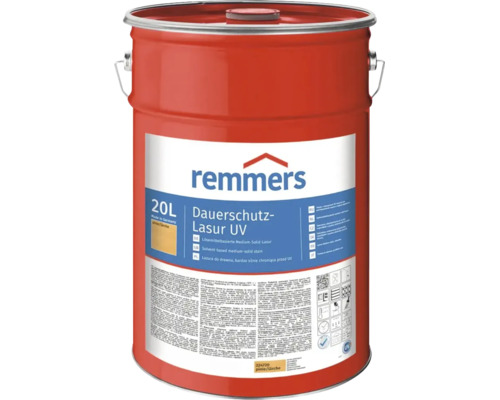 Remmers Dauerschutz Lasur UV teinte pin mélèze pour bois extérieur en fût métallique de vingt litres