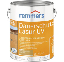 Remmers Dauerschutz Lasur UV Eiche rustikal 5 Liter Dose für Holz im Außenbereich.