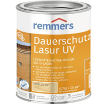 Dose Remmers Dauerschutz Lasur UV, 0,75 Liter lösemittelhaltige Holzlasur für Außenbereiche wie Fassaden, Fenster und Türen.