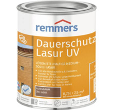 Dose Remmers Dauerschutz Lasur UV Nussbaum 0,75 Liter lösemittelhaltige Holzlasur für den Außenbereich