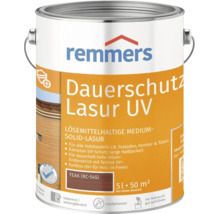 Lasure de protection permanente UV Remmers Teak 5 litres pour bois extérieur comme façades fenêtres et portes