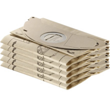 Pile de plusieurs sacs aspirateur en papier avec bride en carton pour une aspiration efficace.