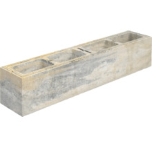 Long bloc creux en béton à trois chambres pour la construction de murs de jardin