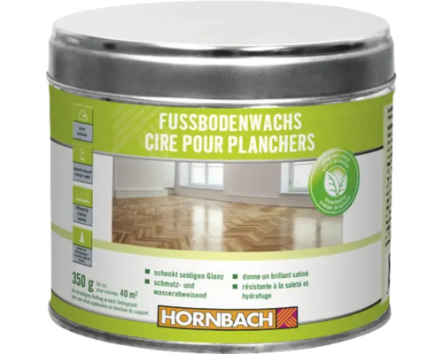 Dose Hornbach Fussbodenwachs fuer Holzboeden, 350 Gramm