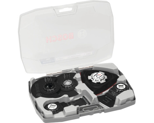 Kit d accessoires Bosch Starlock pour outils multifonctions dans un coffret en plastique