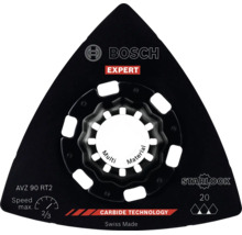 Bosch Expert AVZ 90 RT2 Starlock Delta Schleifplatte für Multifunktionswerkzeuge mit Carbide Technologie.