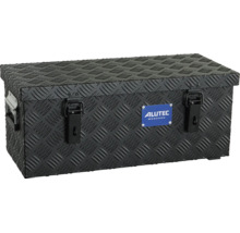 Alutec München Transportbox aus Aluminium mit Riffelblech Struktur und Spannverschlüssen zur sicheren Aufbewahrung von Werkzeug