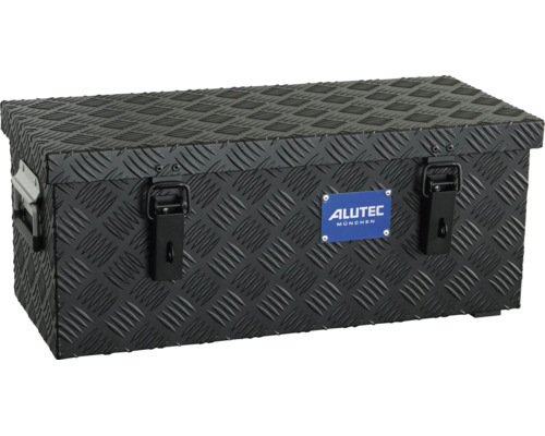 Alutec München Transportbox aus Aluminium mit Riffelblech Struktur und Spannverschlüssen zur sicheren Aufbewahrung von Werkzeug
