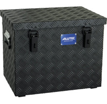 Alutec München Transportbox aus Aluminium mit Riffelblech Struktur und zwei Schnappverschlüssen