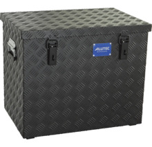 Stabile Transportbox aus Riffelblech mit Klappdeckel und Tragegriffen von Alutec