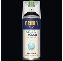 Belton free Aqua Colours Sprühlack matt in RAL 9005 tiefschwarz