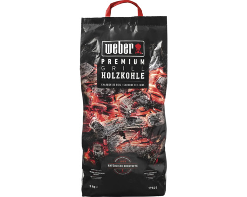 Weber Premium Grill Holzkohle mit Apfelholz 5 Kilogramm im Beutel