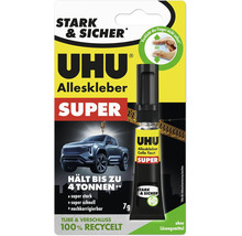 UHU Super Alleskleber in einer Tube mit 7 Gramm Inhalt für starke und schnelle Klebungen ohne Lösungsmittel.