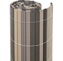 Tapis de protection visuelle enroulable en plastique pour le jardin ou le balcon.