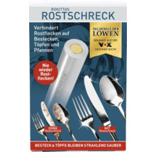 Rokittas Rostschreck gegen Flugrost auf Besteck und Töpfen in der Spülmaschine