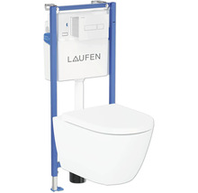 Bâti support WC Laufen avec réservoir encastré et WC suspendu